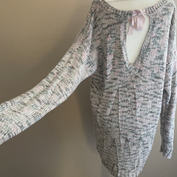 Thyme Maternity Comfy Pink Bow Sweater XL - Picture 11 of 14